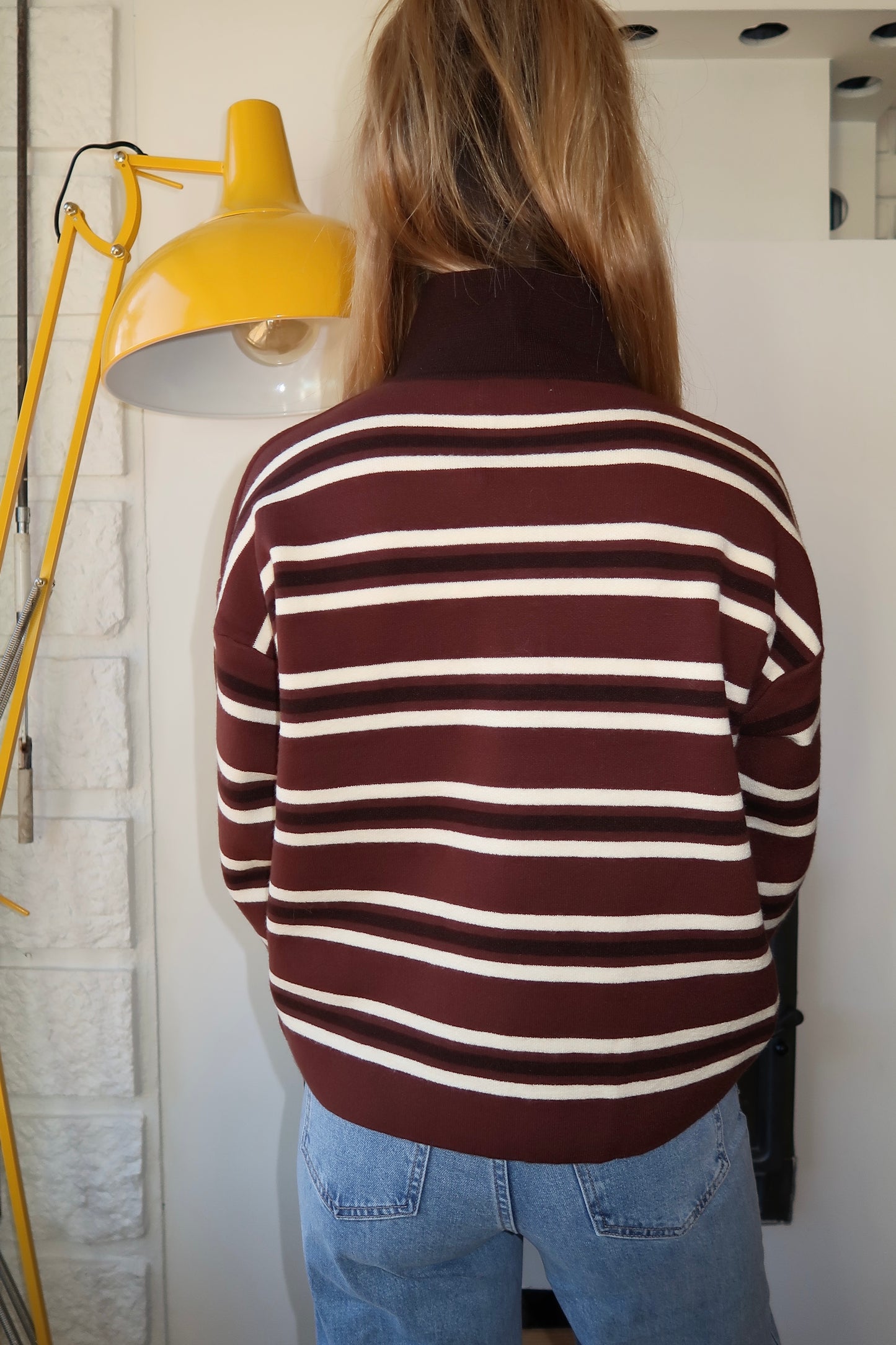 Pull Rayé - Col Polo