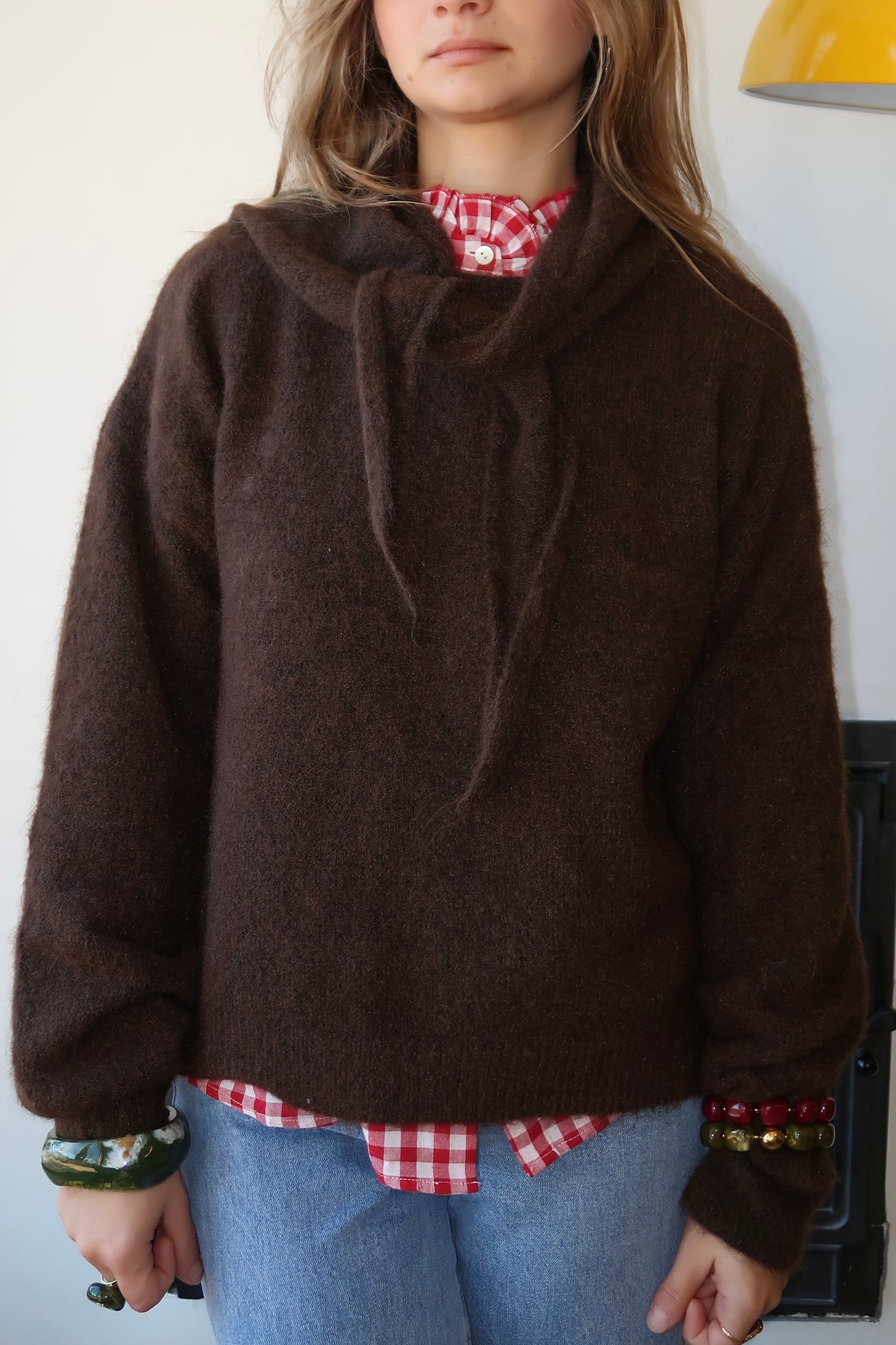 Pull avec foulard