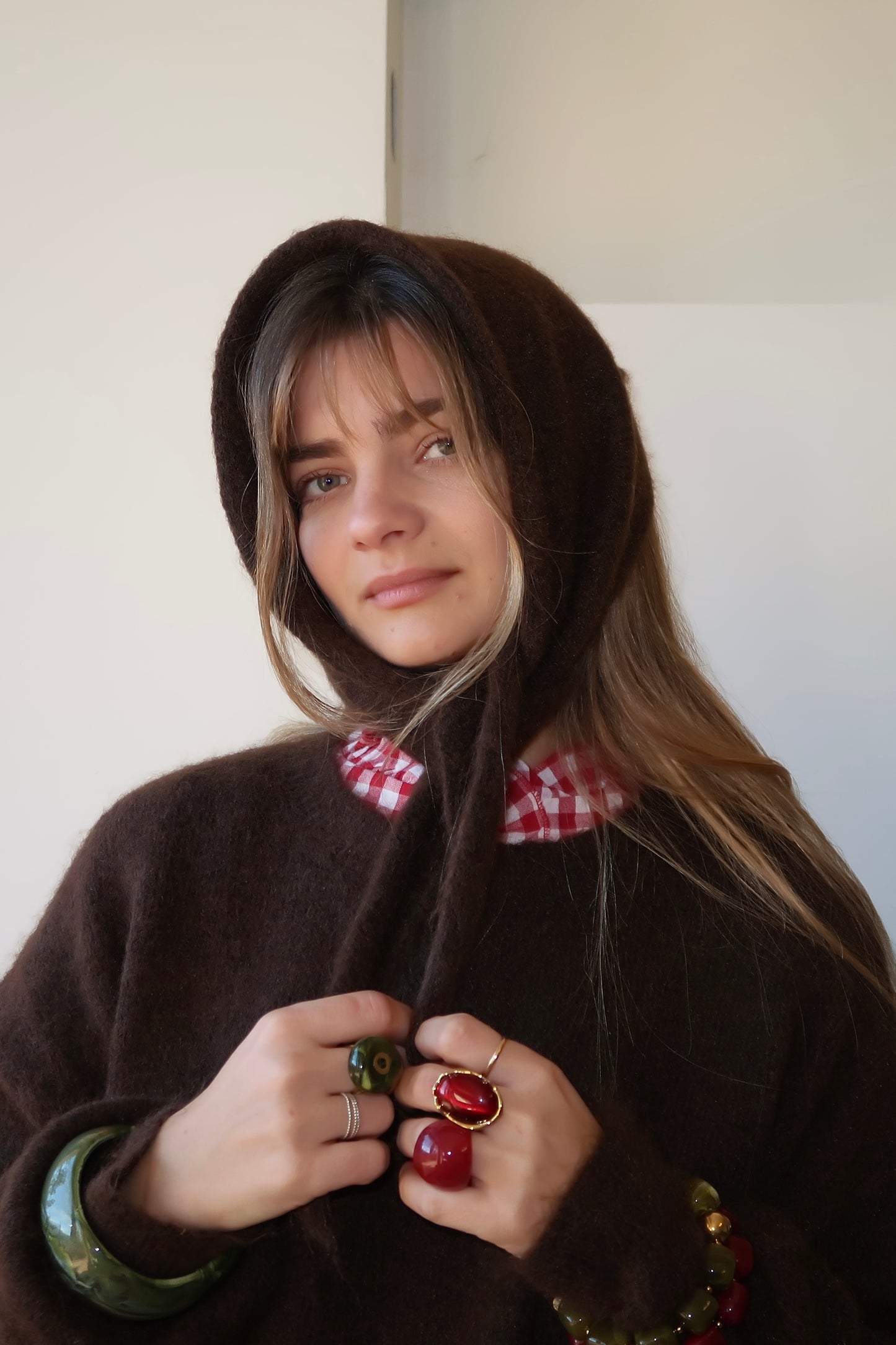Pull avec foulard
