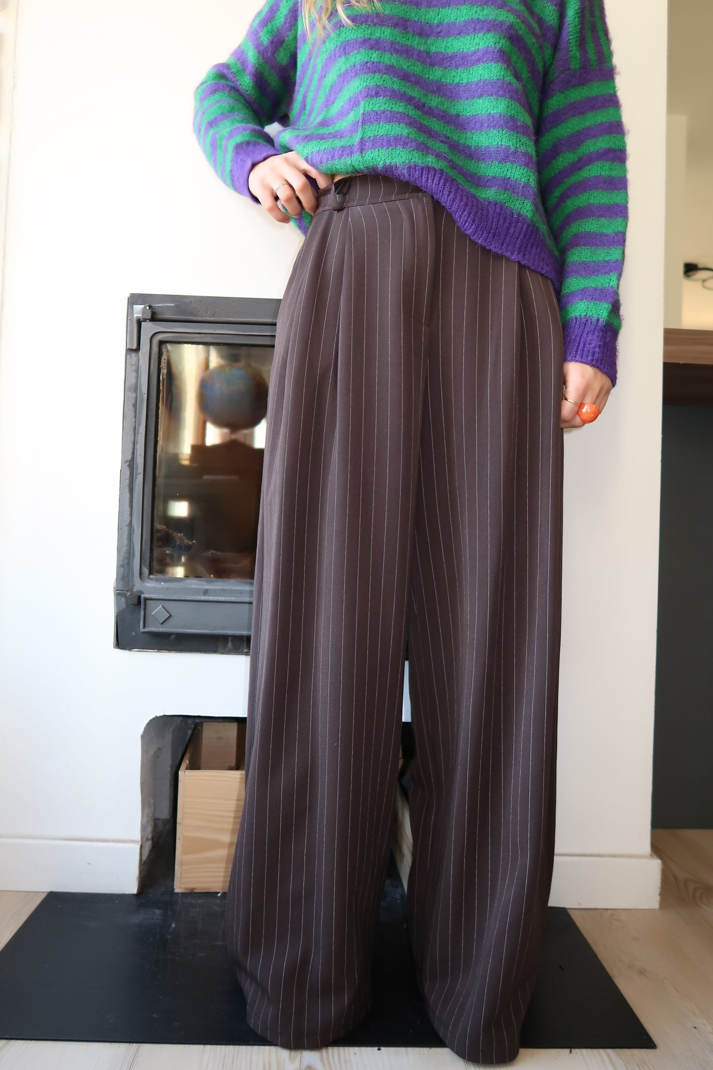 Pantalon rayé